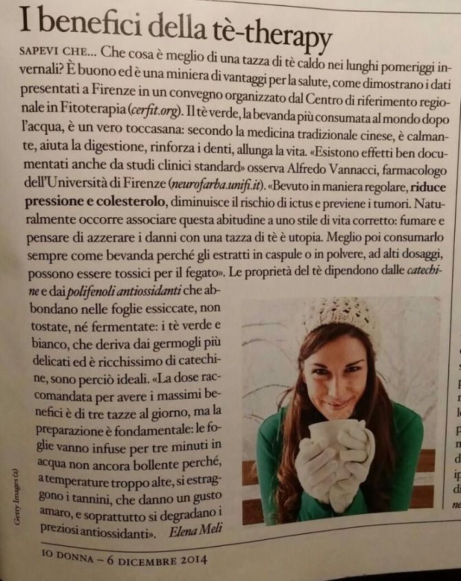 I benefici della Tè-Therapy