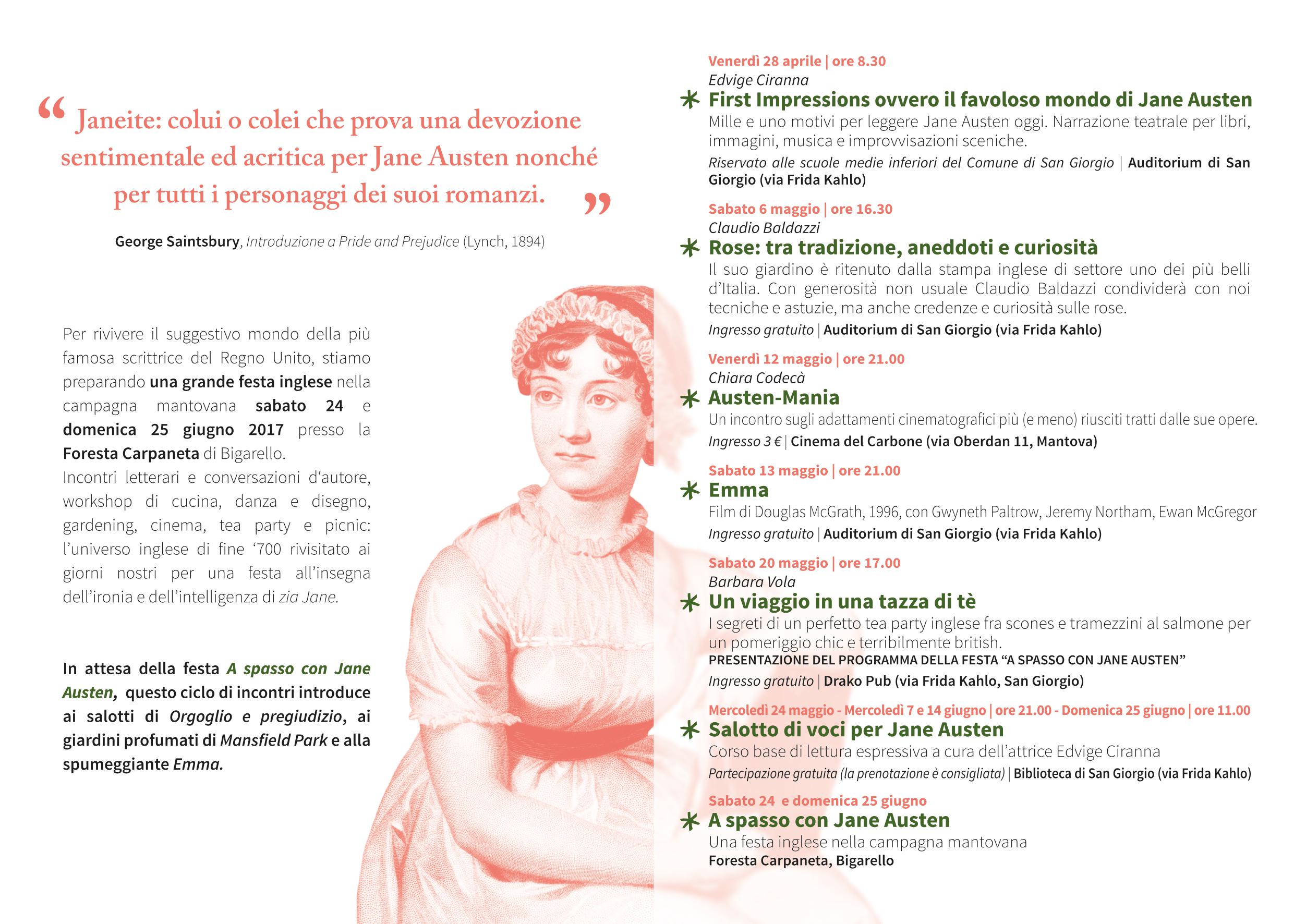 Jane Austen 20 mag 2017 flyer programma