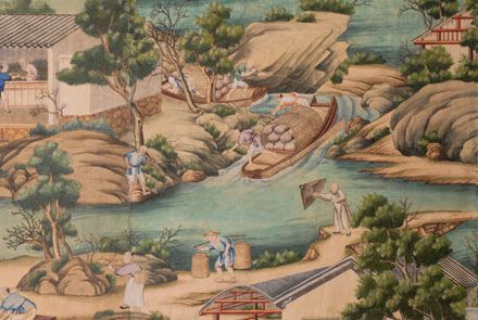 tea delivered by boat