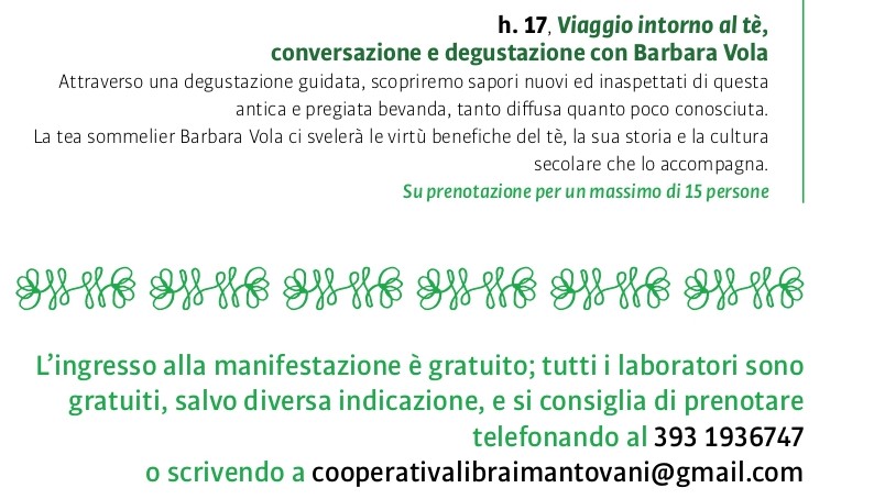 Viaggio intorno al tè - Orti Mantovani 2021