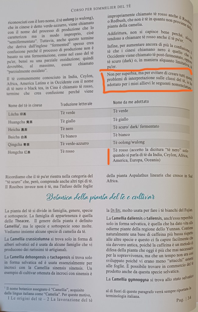 Letizia- Classificazione del tè