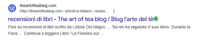 Letizia recensione libro Nicoletta nel suo vecchio Blog 2026-04-23